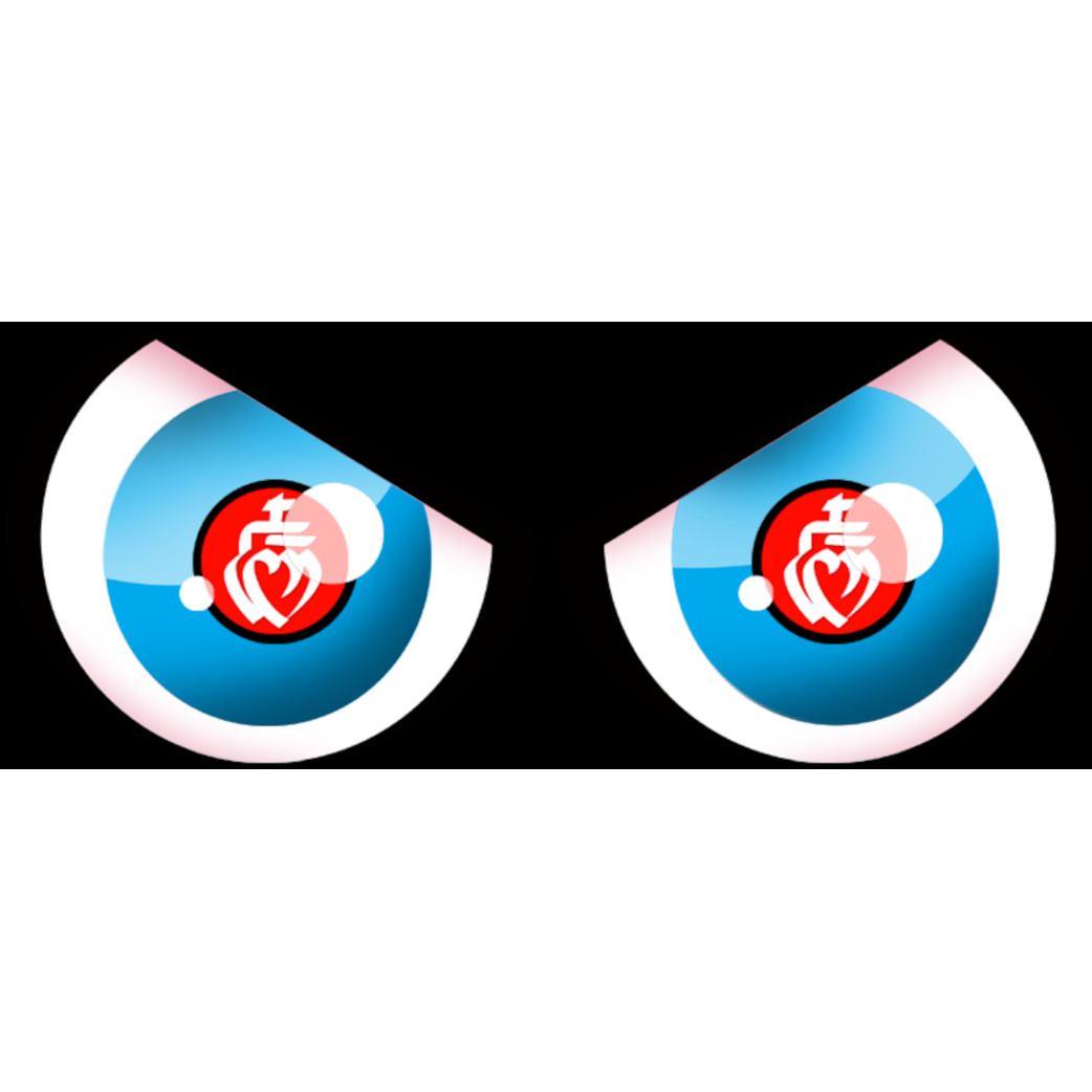 Paire d'yeux Vendéen - 28x12cm - Sticker/autocollant