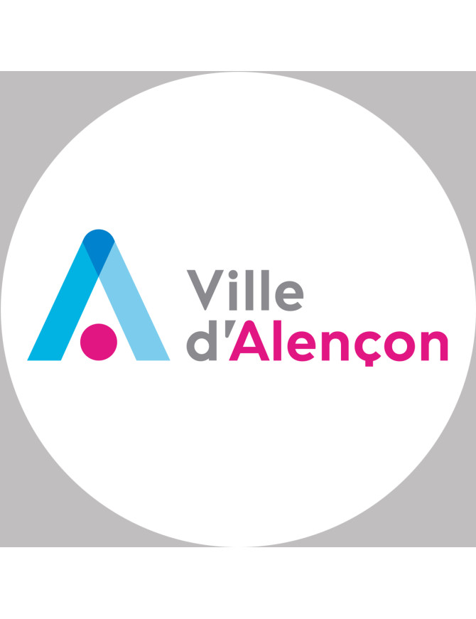 Alençon - 20x20cm - Sticker/autocollant Alençon - 20x20cm - Sticker/autocollant