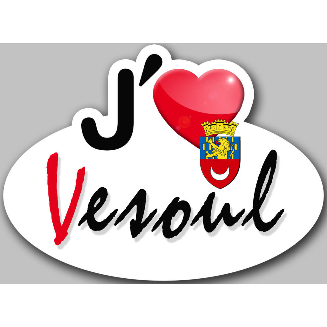 j'aime Vesoul (5x3.7cm) - Sticker/autocollant