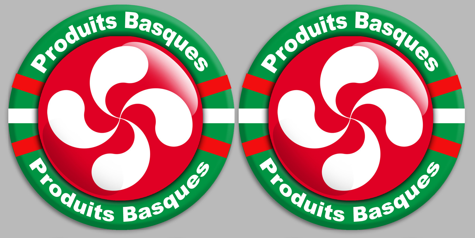 Produits Basques rouge - 12fois 10cm - Sticker/autocollant
