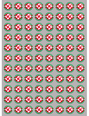 Produits Basques rouge - 88fois 2cm - Sticker/autocollant