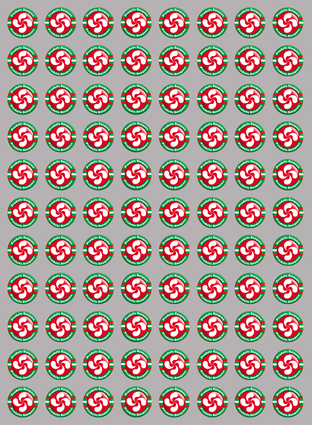 Produits Basques rouge - 88fois 2cm - Sticker/autocollant