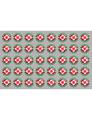 Produits Basques rouge - 44fois 2cm - Sticker/autocollant