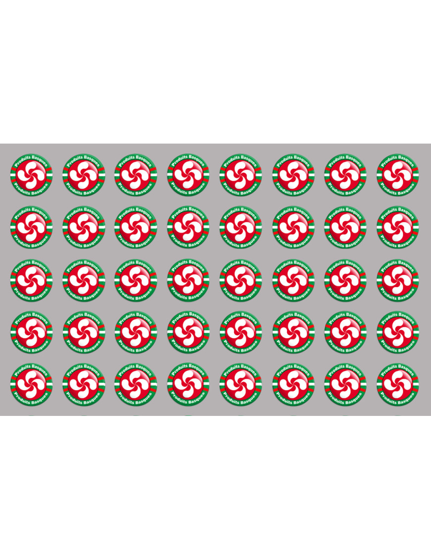 Produits Basques rouge - 44fois 2cm - Sticker/autocollant