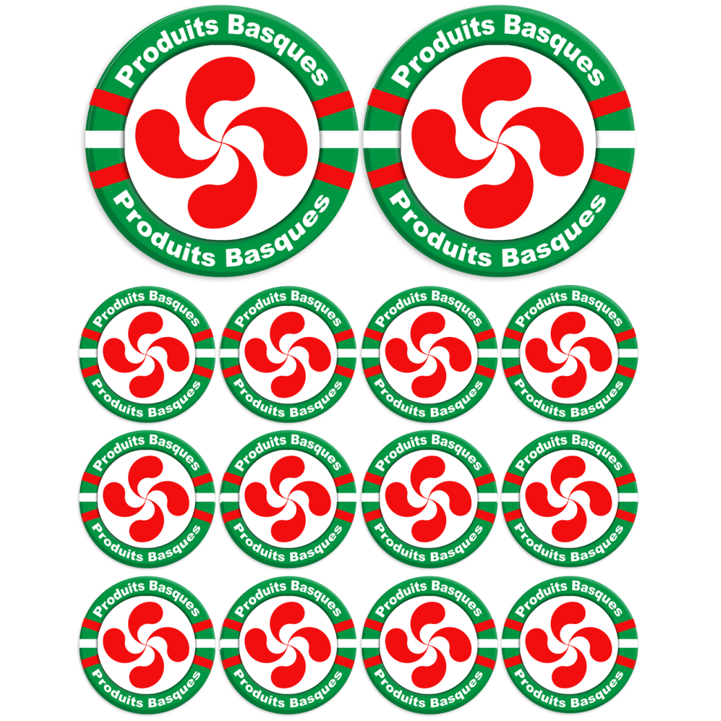 Produits Basques - 2fois 10cm/12fois 5cm - Sticker/autocollant