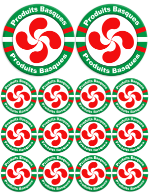 Produits Basques - 2fois 10cm/12fois 5cm - Sticker/autocollant