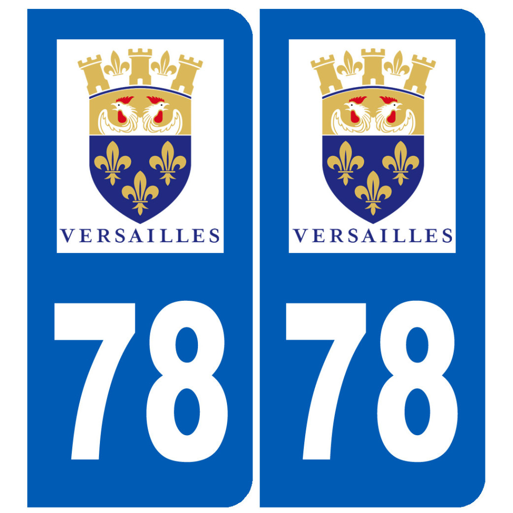 immatriculation Versailles 78 - Sticker/autocollant