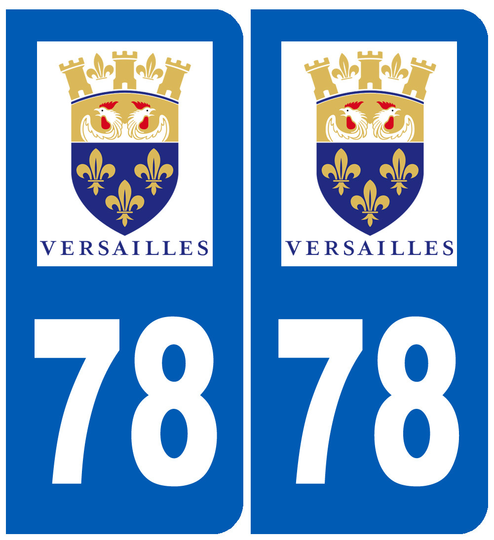 immatriculation Versailles 78 - Sticker/autocollant