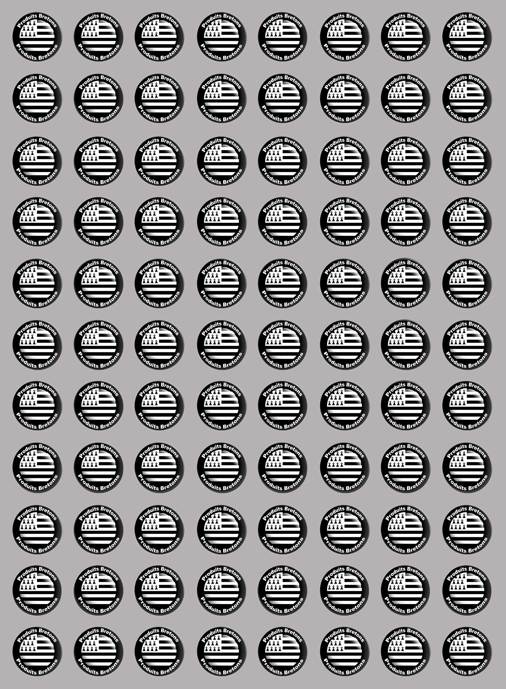 Produits drapeau bretons - 88fois 2cm - Sticker/autocollant