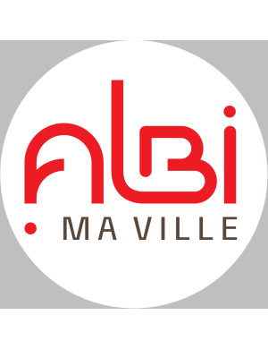 Albi - 5x5cm - Sticker/autocollant