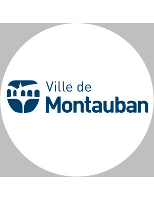 Montauban -10x10cm - Sticker/autocollant