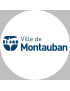 Montauban -10x10cm - Sticker/autocollant