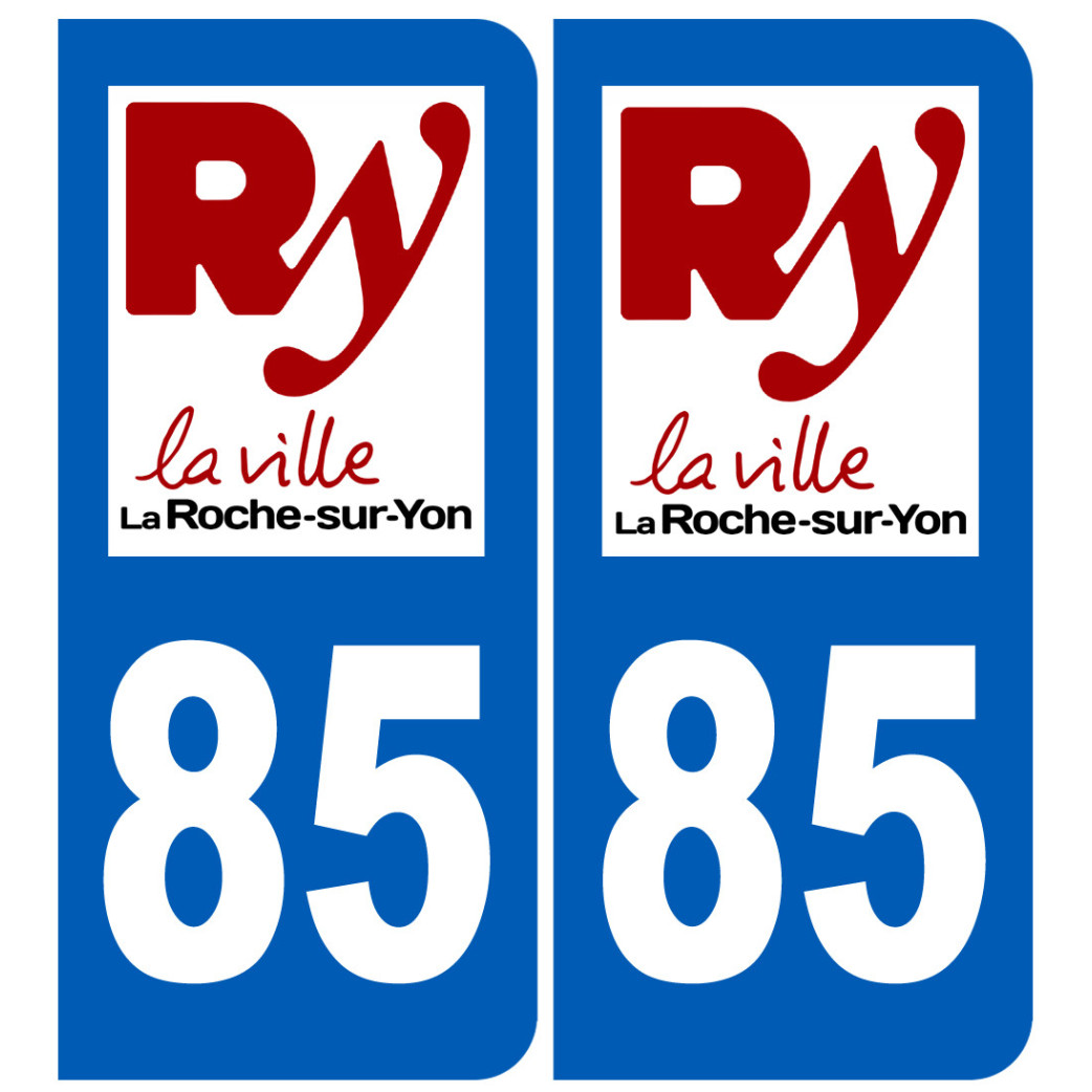 immatriculation La Roche-sur-Yon 85 - Sticker/autocollant