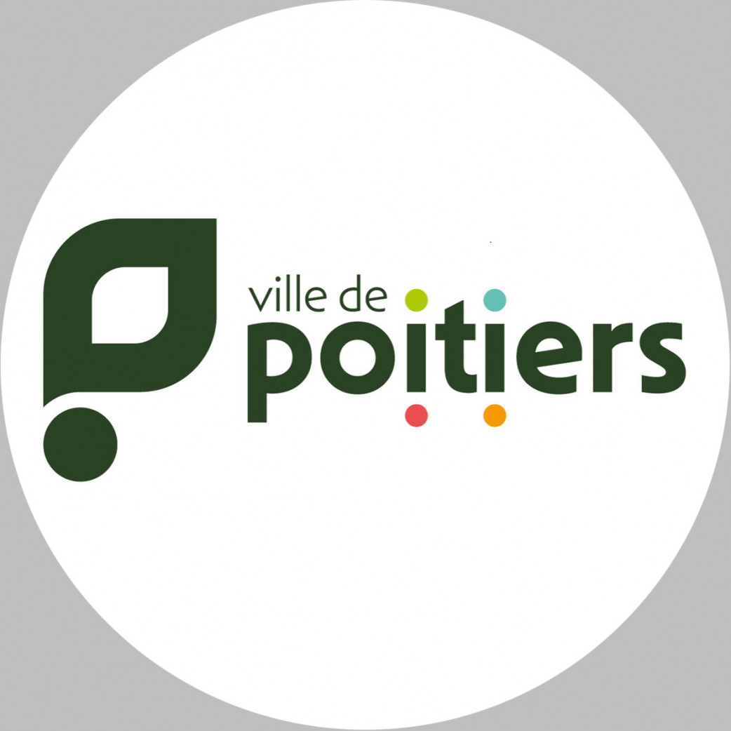 Poitiers - 20x20cm - Sticker/autocollant