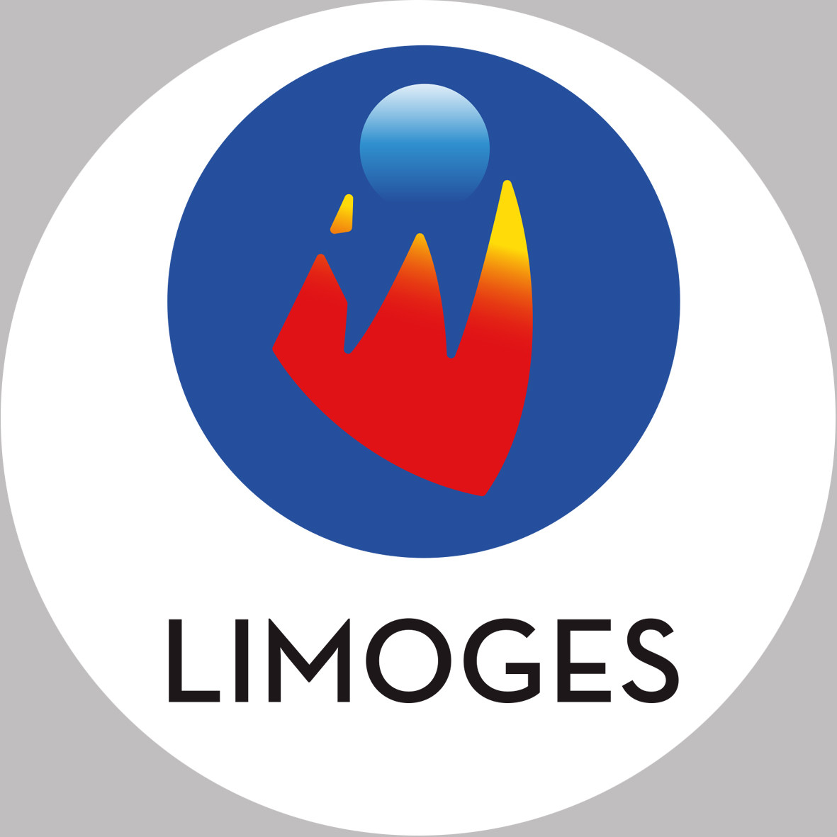 Limoges - 15x15cm - Sticker/autocollant