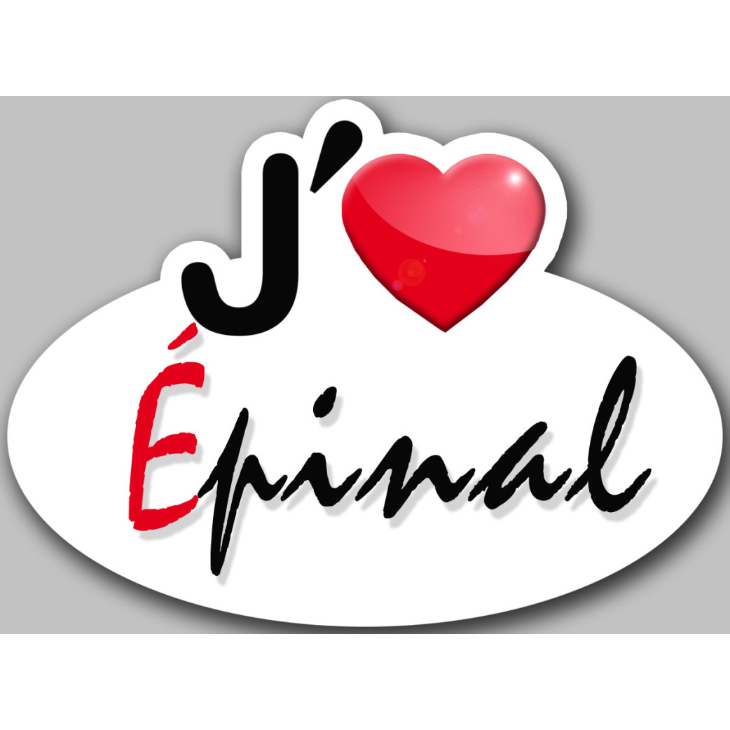 j'aime Épinal (15x11cm) - Sticker/autocollant