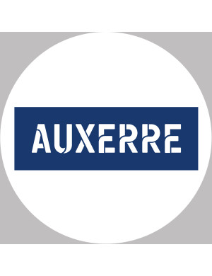 Auxerre - 10x10cm - Sticker/autocollant