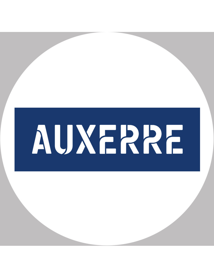 Auxerre - 10x10cm - Sticker/autocollant