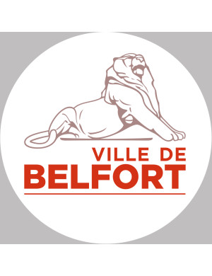 Belfort - 10x10cm - Sticker/autocollant