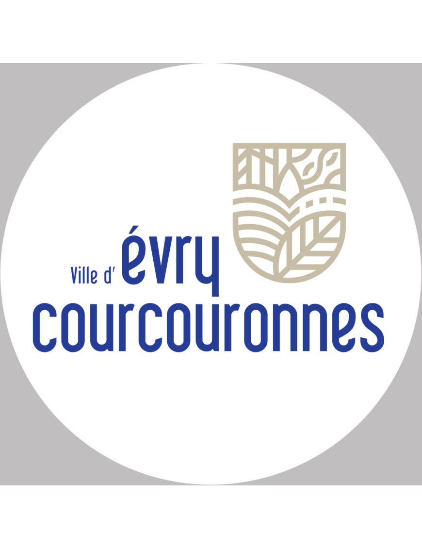 Évry-Courcouronnes - 10x10cm - Sticker/autocollant