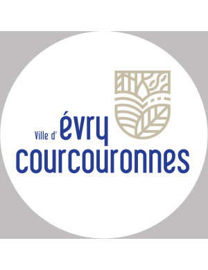 Évry-Courcouronnes - 15x15cm - Sticker/autocollant