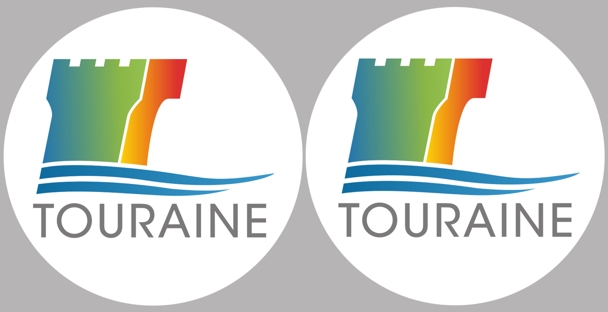 Touraine (2fois 5cm) - Sticker/autocollant