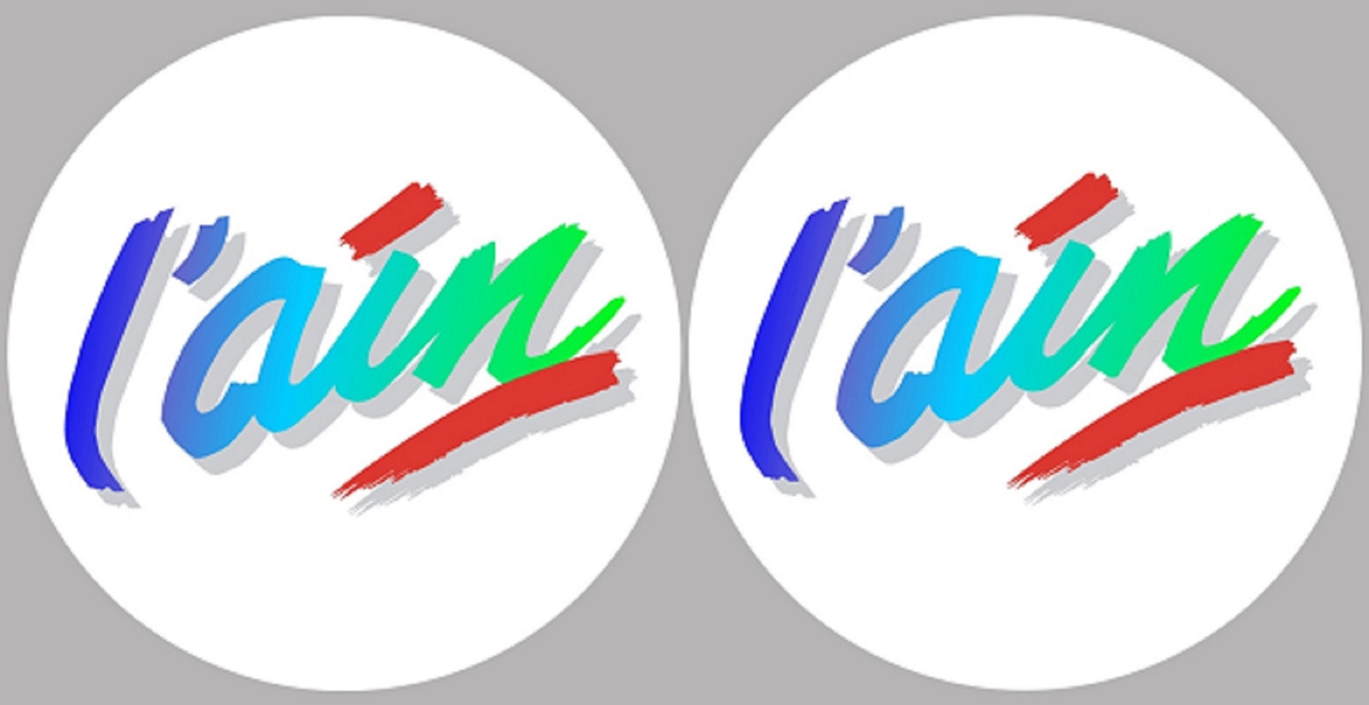 l'Ain 01 (2 fois 5cm) - Sticker/autocollant