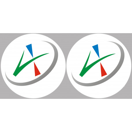 Allier 03 - 2fois 5cm - Sticker/autocollant