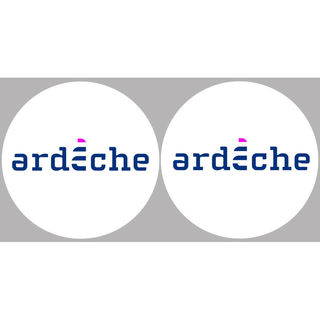 l'Ardèche 07  - 2fois 10cm - Sticker/autocollant