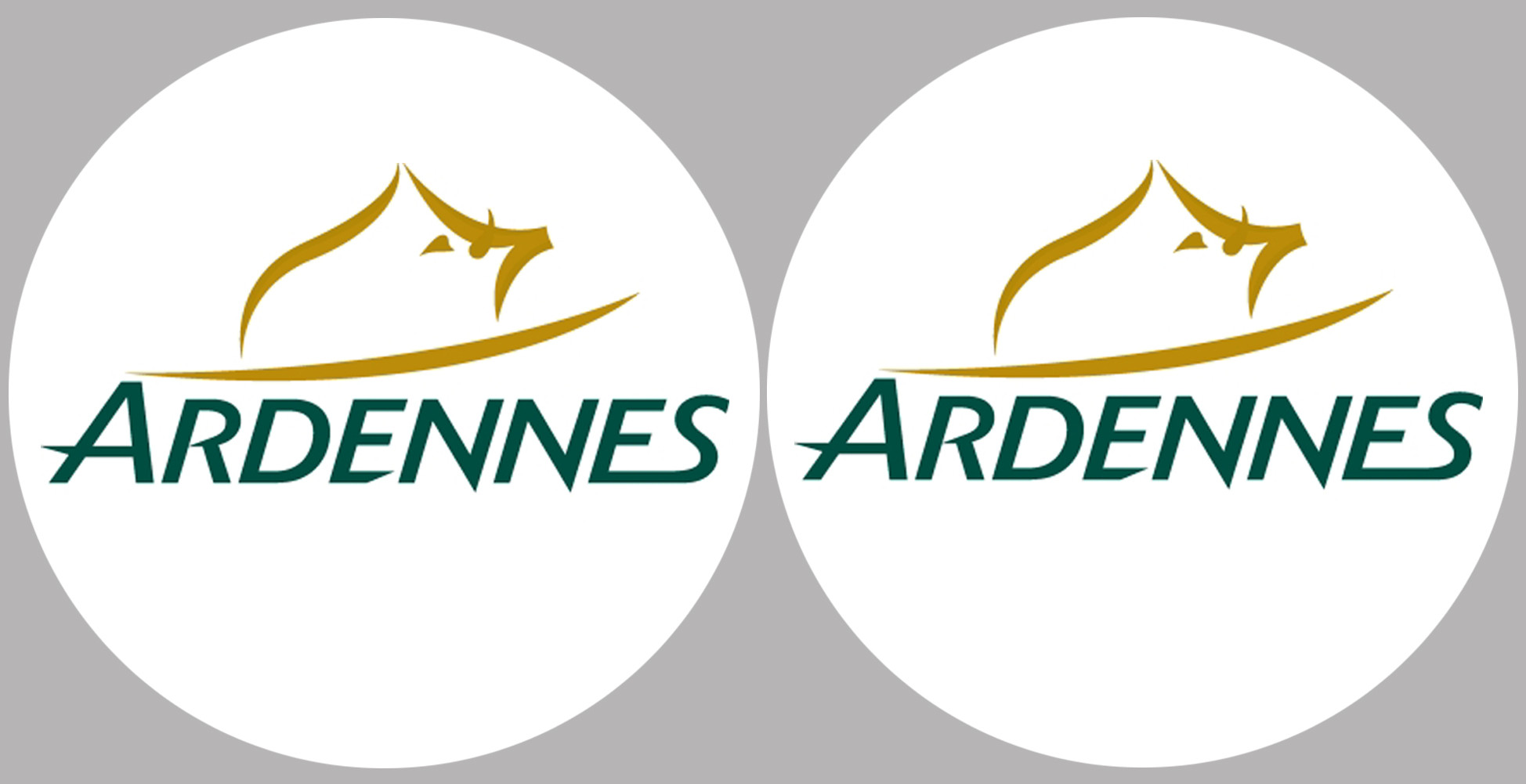 Ardennes  - 2fois 5cm - Sticker/autocollant