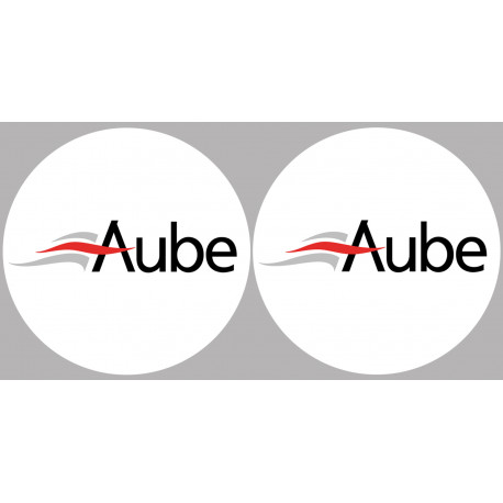 Aube 10  - 2fois 10cm - Sticker/autocollant