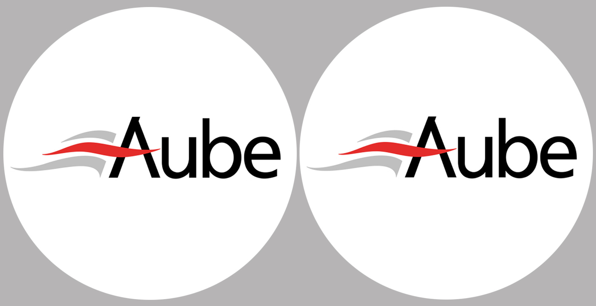 Aube 10  - 2fois 10cm - Sticker/autocollant