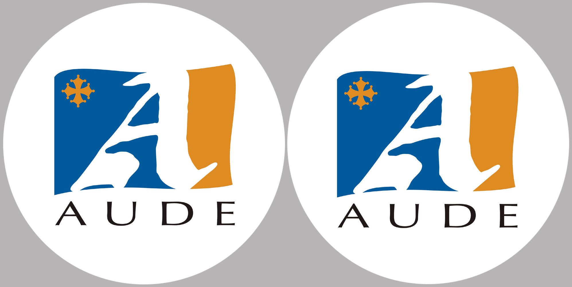 Aude 11 - 2fois 5cm - Sticker/autocollant
