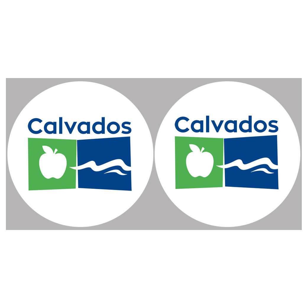 Calvados 14  - 2fois 5cm - Sticker/autocollant