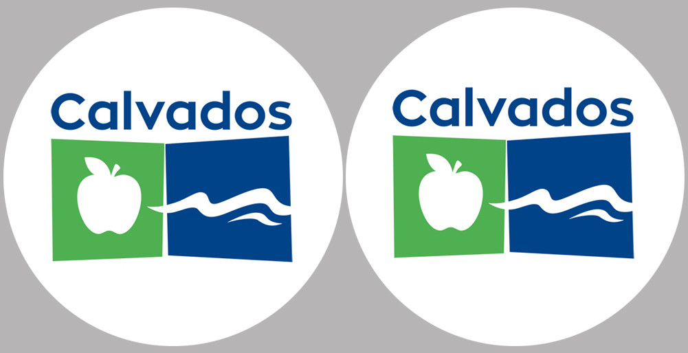Calvados 14  - 2fois 5cm - Sticker/autocollant