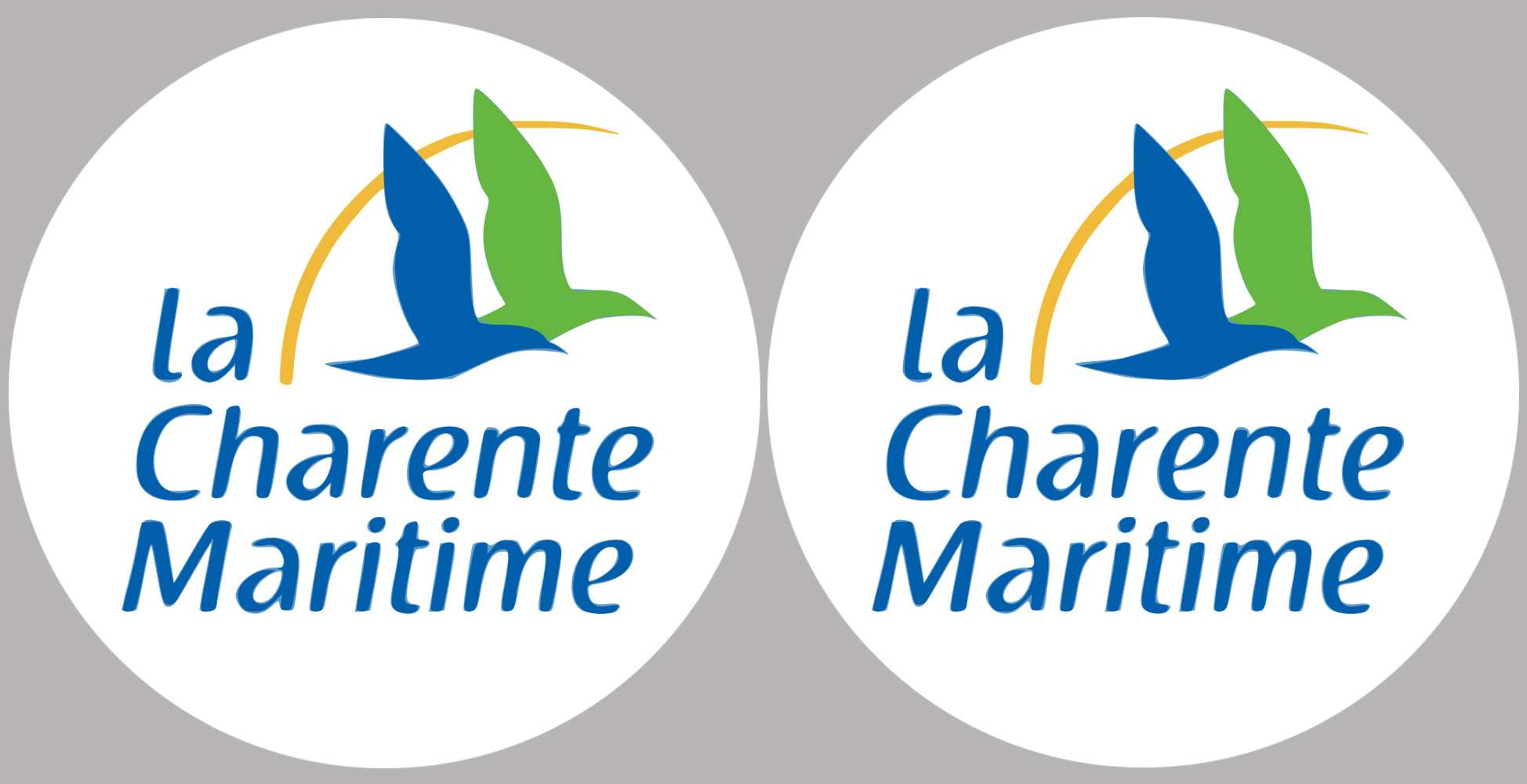 La Charente Maritime 17  - 2fois 5cm - Sticker/autocollant