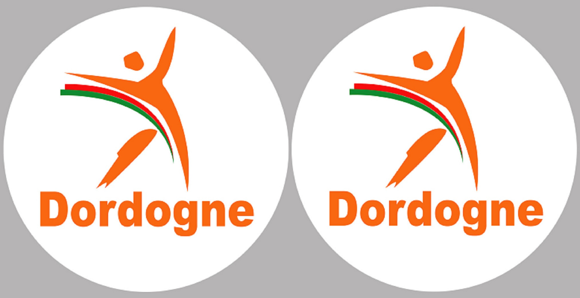 Dordogne (2fois 5cm) - Sticker/autocollant