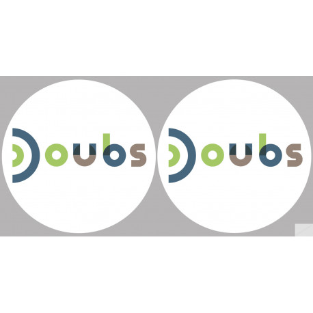 Doubs (2fois 5cm) - Sticker/autocollant