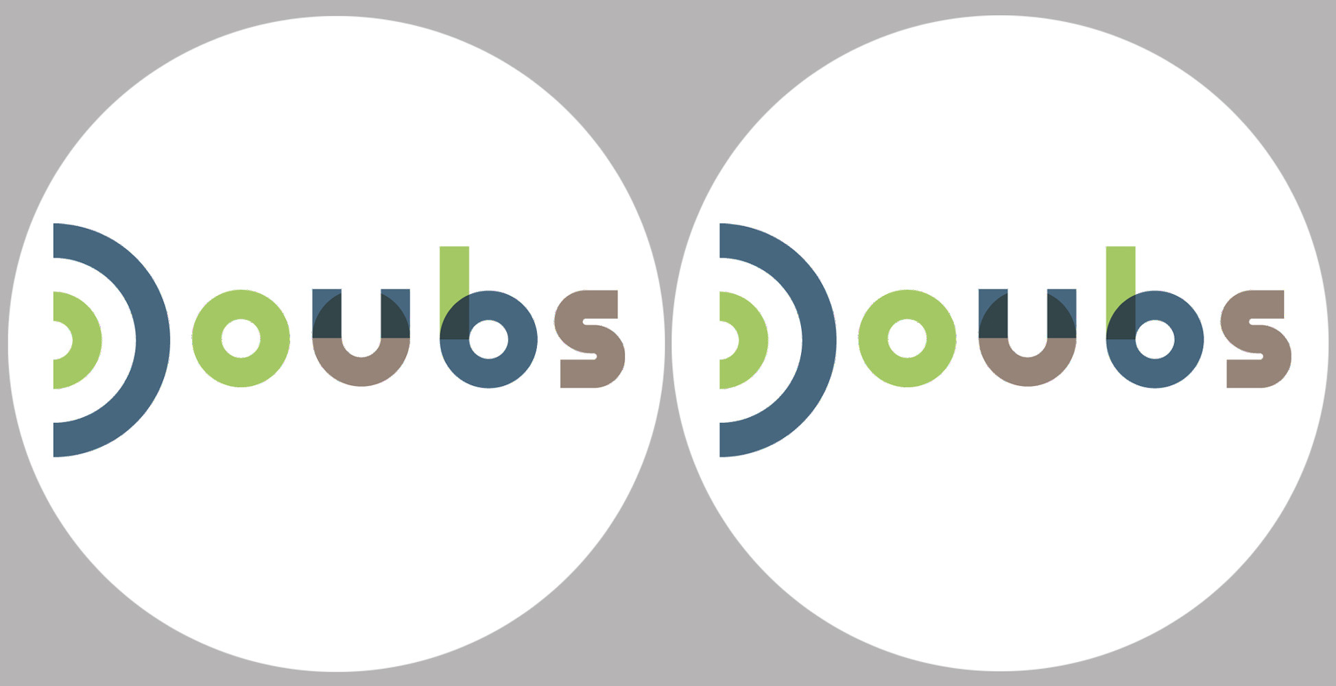 Doubs (2fois 5cm) - Sticker/autocollant