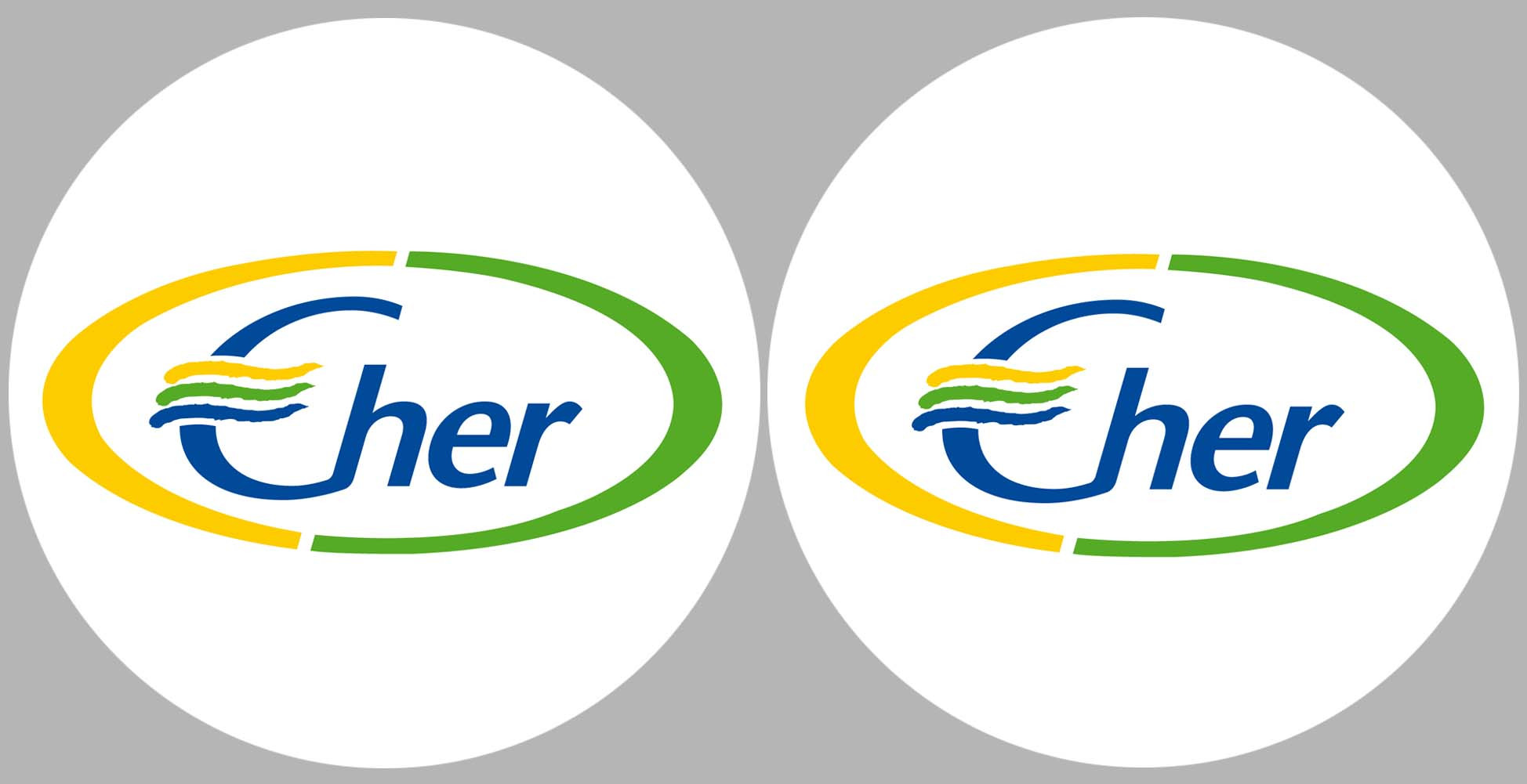 Le Cher 18  - 2fois 5cm - Sticker/autocollant