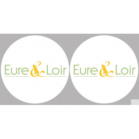 l'Eure et Loir (2fois 5cm) - Sticker/autocollant