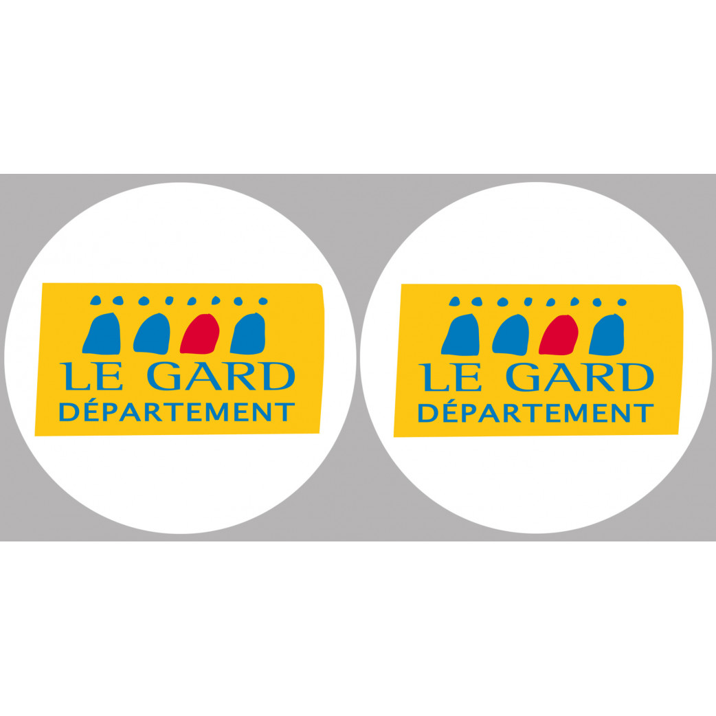 le Gard (2fois 5cm) - Sticker/autocollant