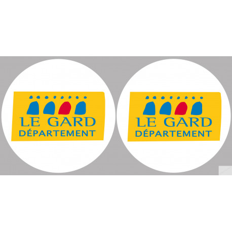 le Gard (2fois 5cm) - Sticker/autocollant