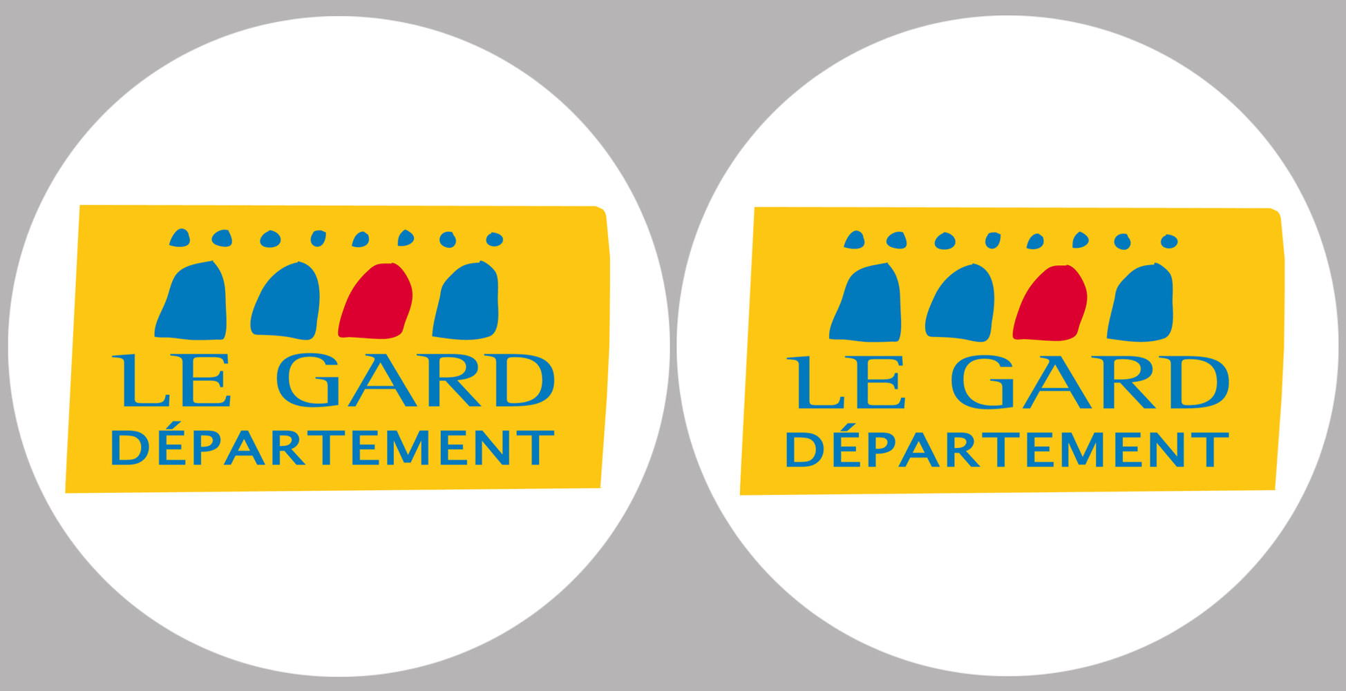 le Gard (2fois 5cm) - Sticker/autocollant