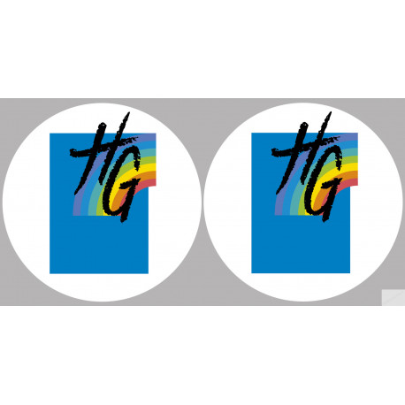 la Haute Garonne (2fois 5cm) - Sticker/autocollant