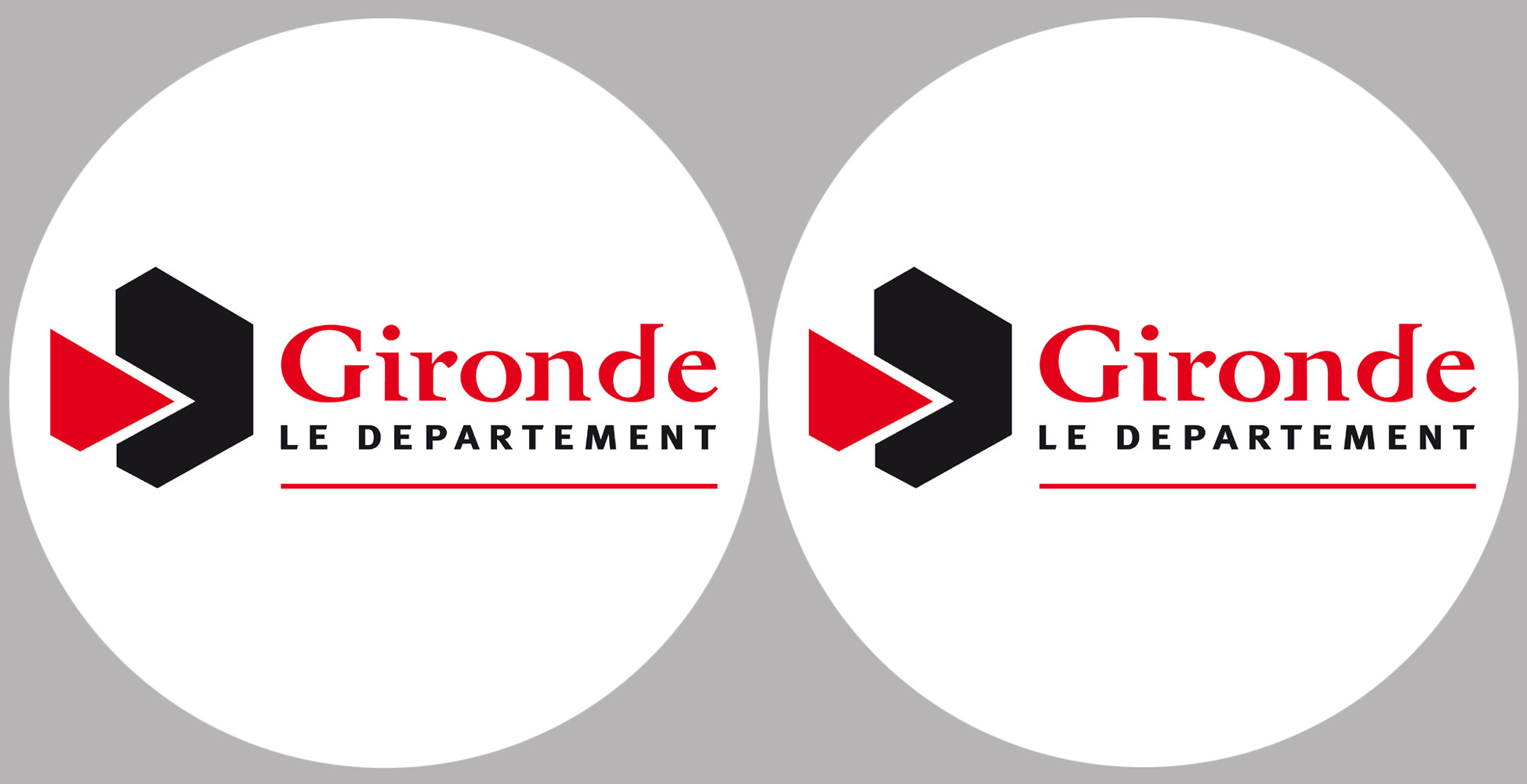 la Gironde (2fois 5cm) - Sticker/autocollant