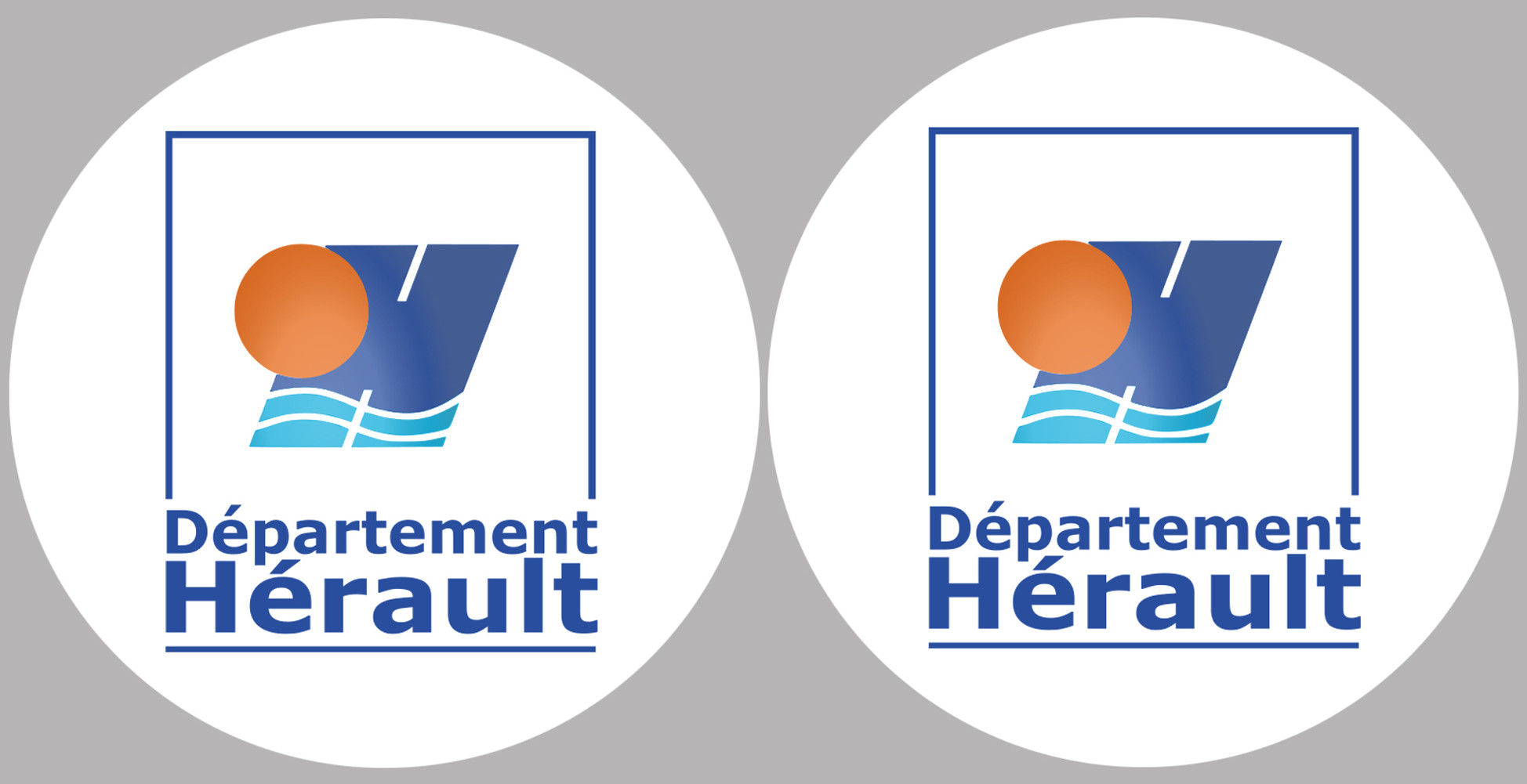 l'Hérault (2fois 5cm) - Sticker/autocollant