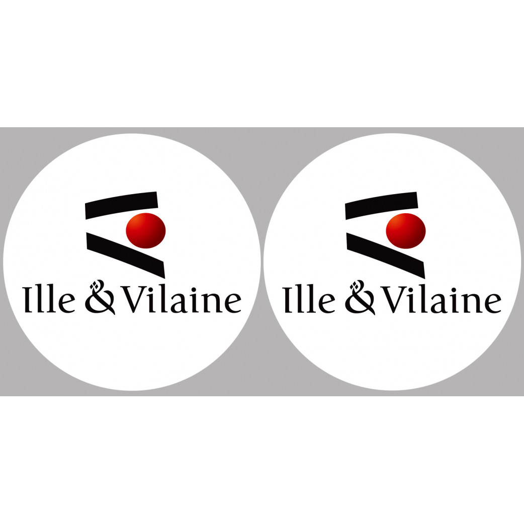 Ille et Vilaine (2fois 5cm) - Sticker/autocollant