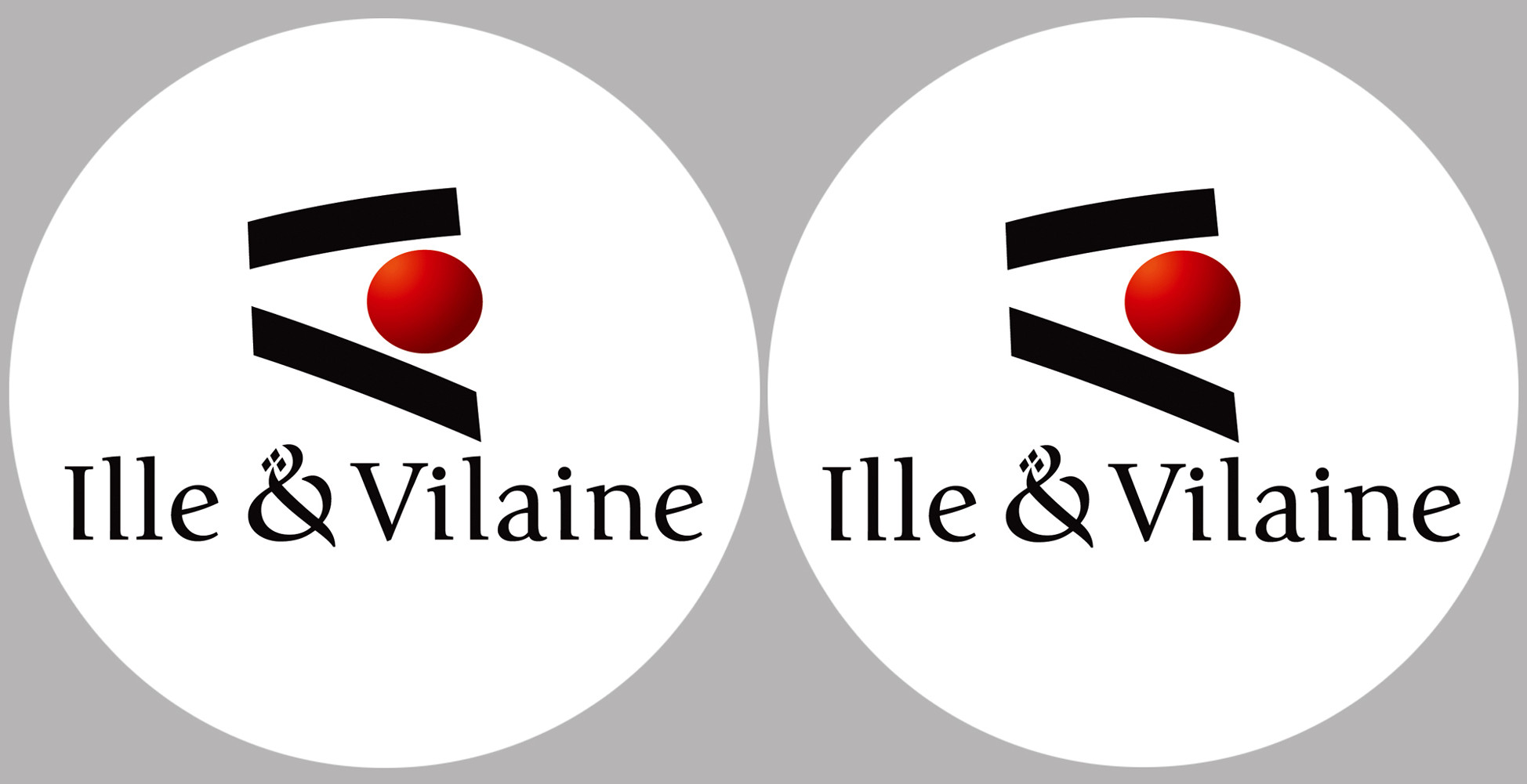Ille et Vilaine (2fois 5cm) - Sticker/autocollant