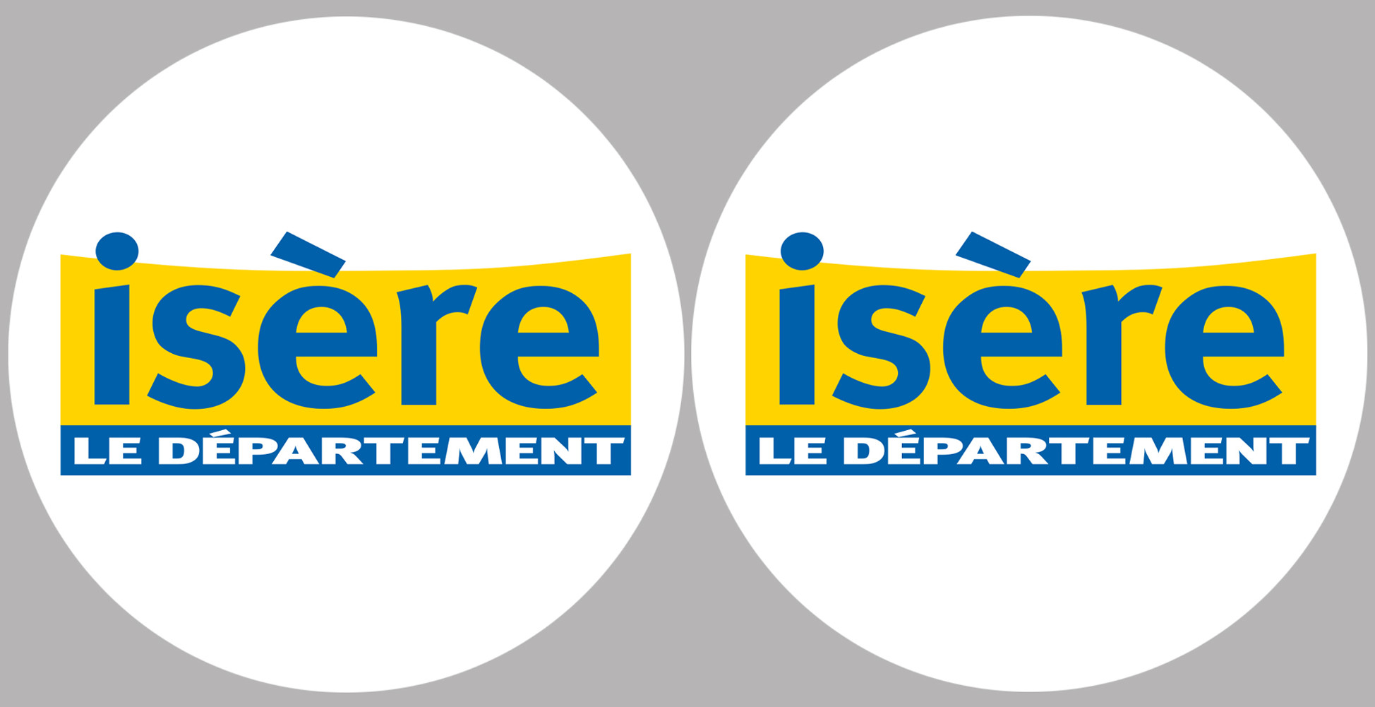 Isère (2fois 5cm) - Sticker/autocollant